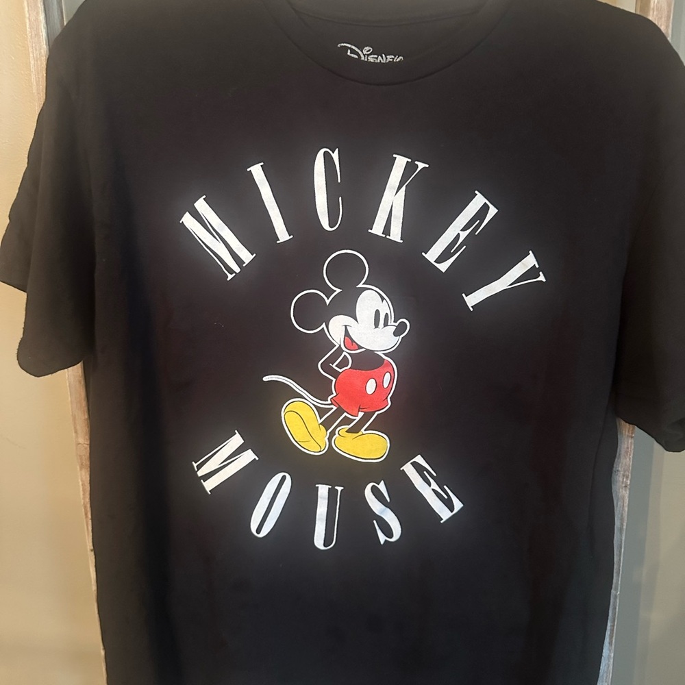 Disney Black Mickey Mouse Short Sleeve Tee